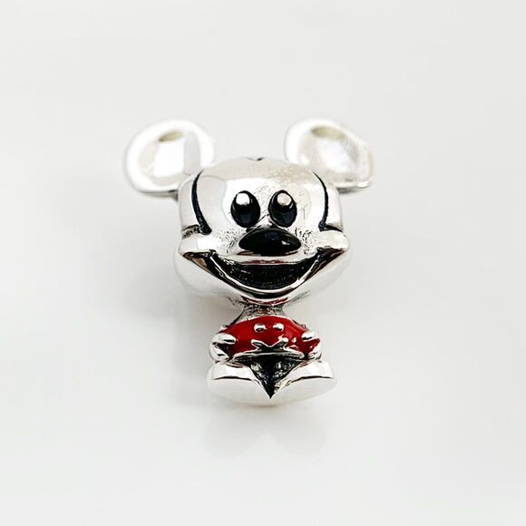 Classic Pandora Charms: Upgrade Your Bracelet Mickey Charms, Red Enamel - Picture 2 of 3
